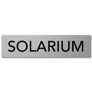 Interluxe Türschild Solarium 200x50x3mm, Schild aus...