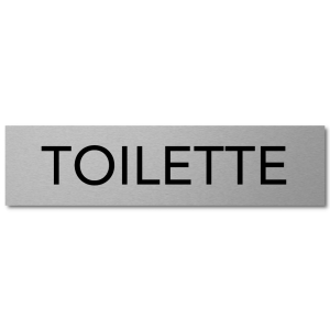Interluxe Türschild Toilette 200x50x3mm, Schild aus...