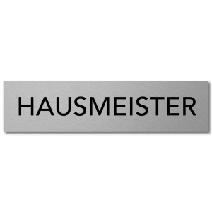 Interluxe Türschild Hausmeister 200x50x3mm, modernes...