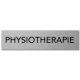 Interluxe Türschild Physiotherapie 200x50x3mm, modernes Schild aus Aluminium, selbstklebend und robust als Leitsystem für Patienten