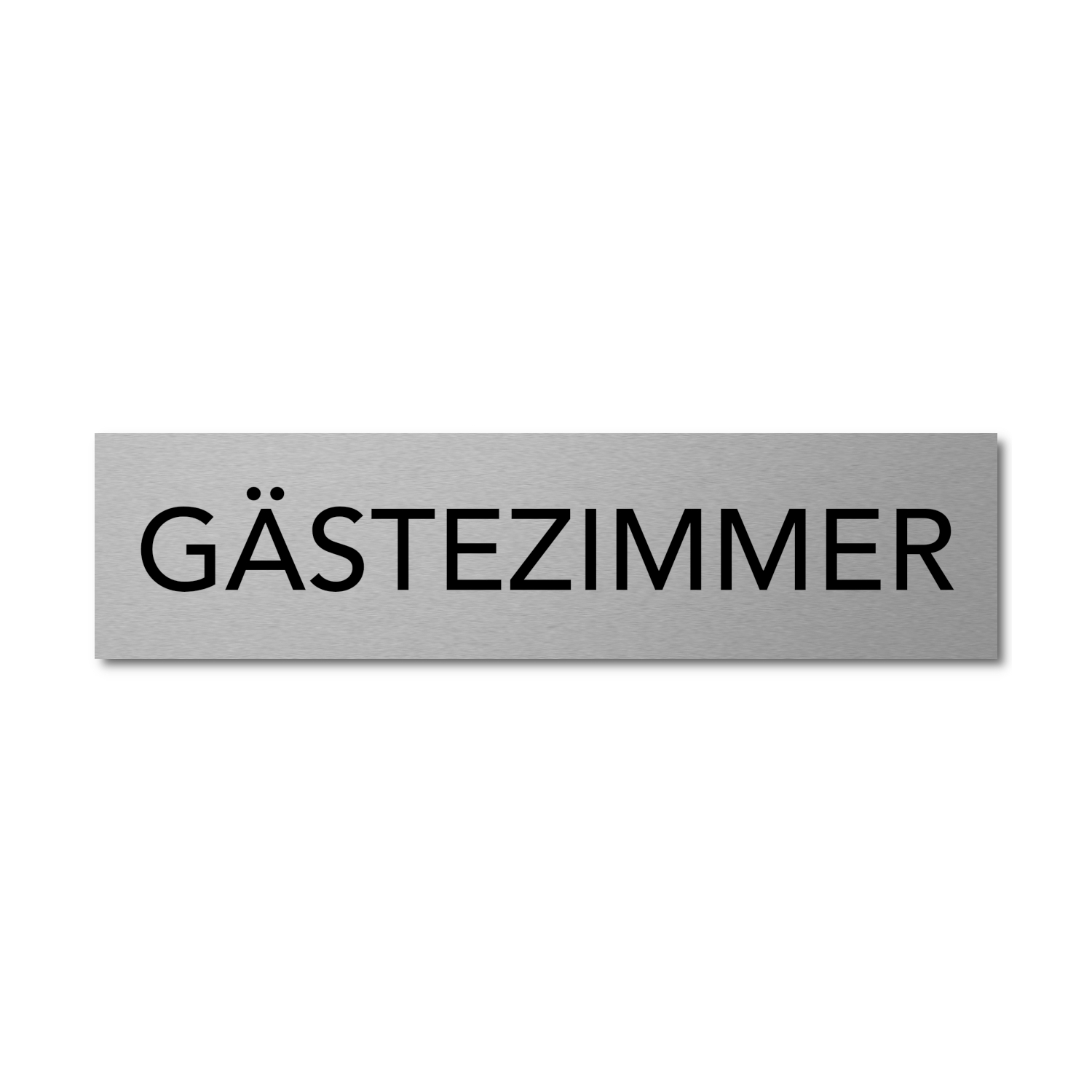 Aluminium Türschild Selbstklebend - Personalisierbar Mit Deiner Hausnummer (rostfrei, Silber)