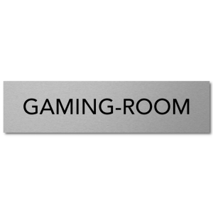 Interluxe Türschild Gaming-Room 200x50x3mm, Schild...