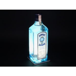 INTERLUXE LED Untersetzer Eat sleep Gin repeat leuchtende Glasuntersetzer für Gin-Tonic