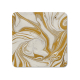 INTERLUXE LED Untersetzer - Gold Marble D - leuchtende Getränkeuntersetzer alsTischdeko für Geburtstag, Gartenparty, Hochzeit oder Gastgeschenk