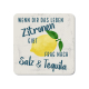 INTERLUXE LED Untersetzer - Wenn dir das Leben Zitronen gibt - leuchtender Glasuntersetzer mit witzigem Spruch als Tischdeko oder Geschenk
