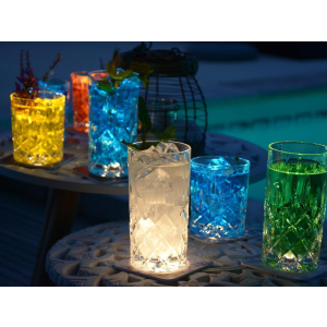 INTERLUXE LED Untersetzer - Schneggelchen - leuchtender Glasuntersetzer witziges Geschenk für die Freundin, Frau, Partnerin oder den Partner