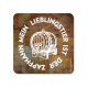 INTERLUXE LED Untersetzer - Mein Lieblingstier ist der Zapfhahn - leuchtender Bierdeckel, Getränkeuntersetzer als Geschenkidee