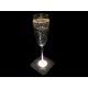 Interluxe LED Untersetzer - La vie est belle in Marmor & Gold-Optik - leuchtender Getränkeuntersetzer als Tischdeko für Hochzeit, Geburtstag, Mädelsabend