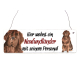 Interluxe Holzschild - Hier wohnt ein Neufundländer - Türschild, Dekoschild, Warnschild als Geschenk für Menschen mit Hund