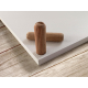 Interluxe Holzschild Wandtafel - Seelenhund - Größe: 200x280mm, weißes Dekoschild im Shabby-Stil für Menschen mit Hund