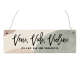 Interluxe Holzschild - Veni Vidi Violini - witziges Schild mit Spruch als Geschenk zur Prüfung oder für Freunde und Kollegen