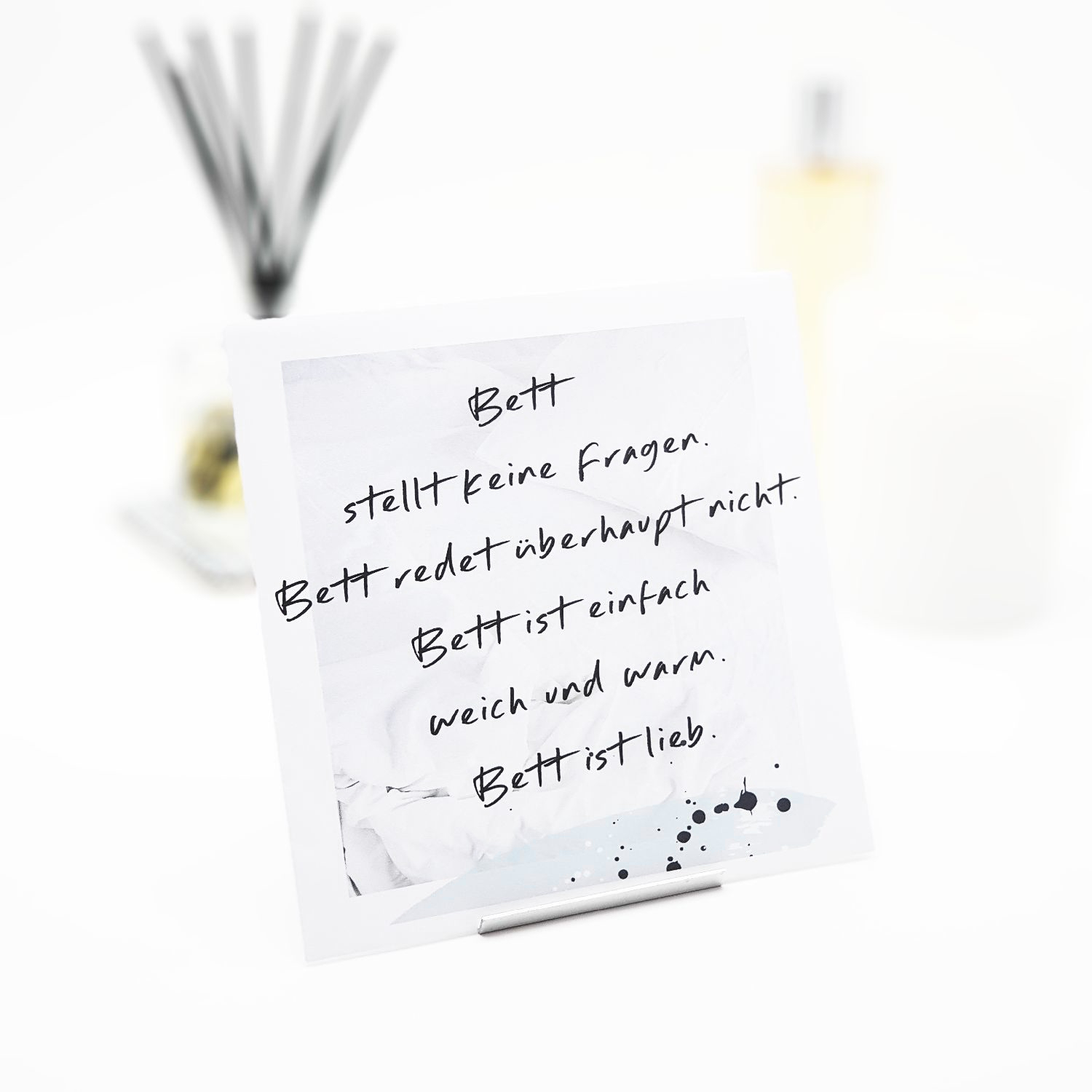 Interluxe Schlafzimmer Duft - Bett stellt keine Fragen - Duftsäckchen für Schlafzimmer als Duftgeschenk