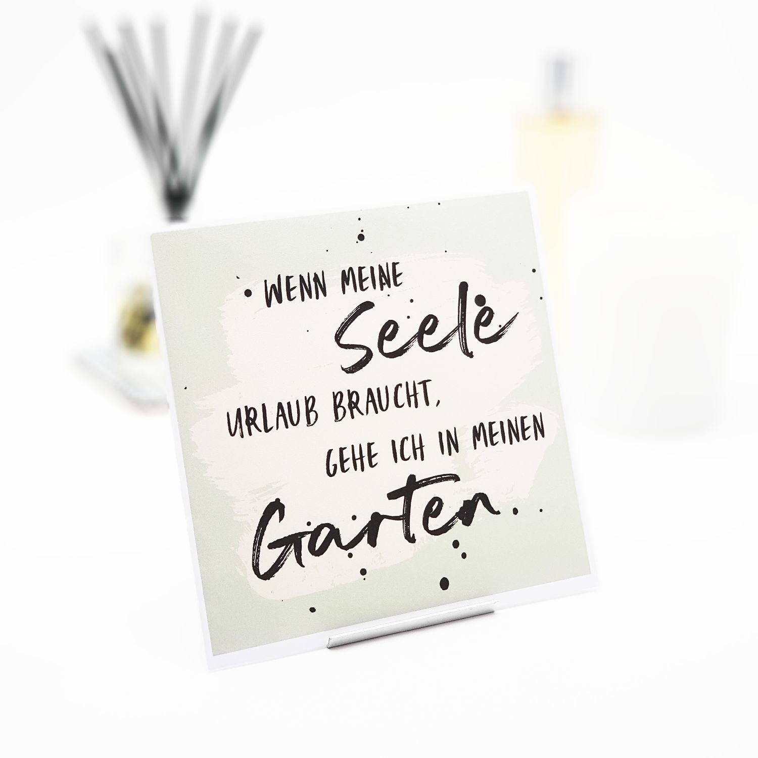 Interluxe Duftsachet - Wenn meine Seele Urlaub braucht - dekoratives Duftbeutelchen zum Thema Garten Weisser Tee | Süß / Frisch / Asien / Iris / 