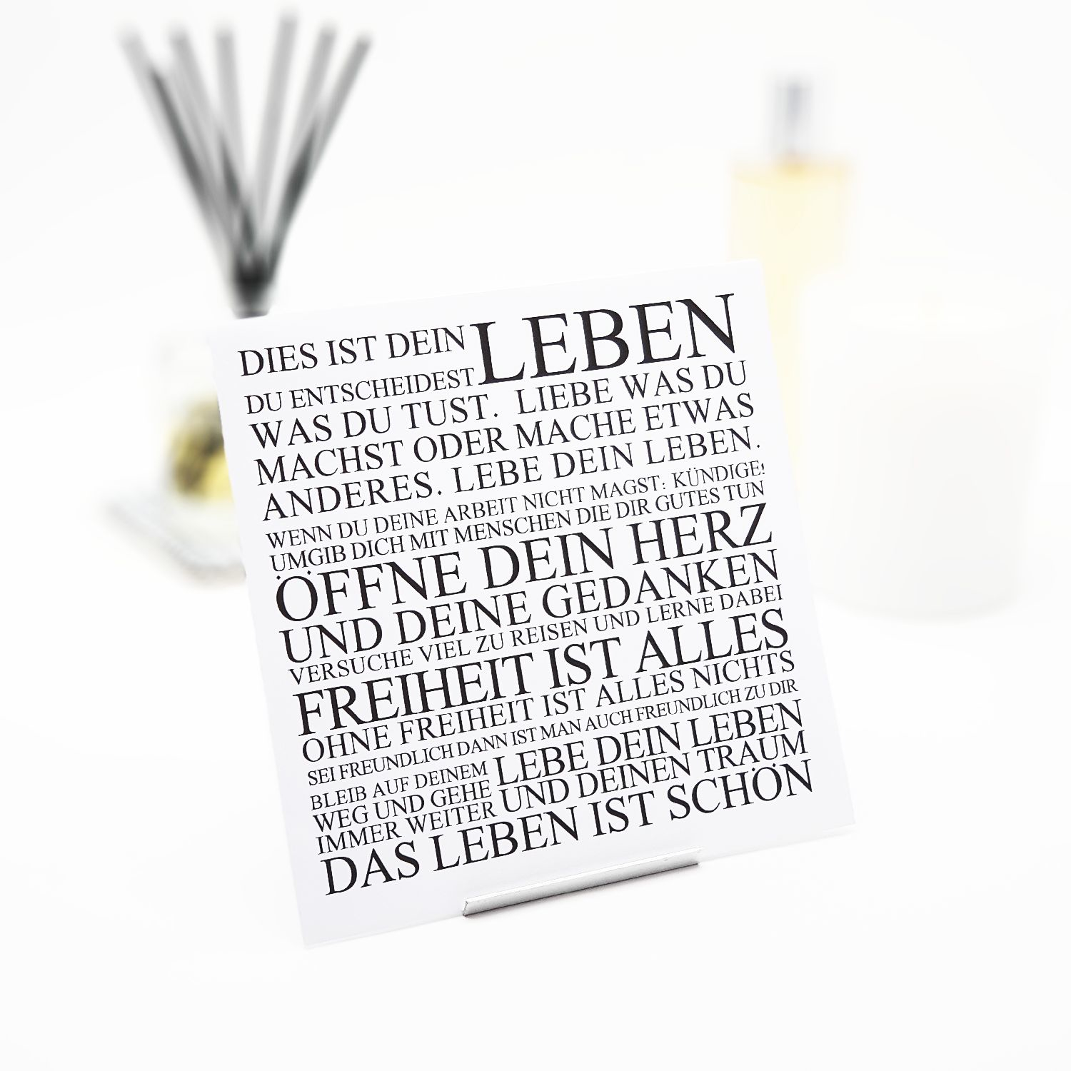 Interluxe Duftsachet - Dies ist dein Leben - Duftbeutel in vielen Duftrichtungen für Männer und Frauen Weisser Tee