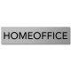 Interluxe Alu Türschild Homeoffice 200x50x3mm Schild aus Aluminium für das Büro Zuhause, Heimarbeit, Außendienst, Lehrer, Makler, Vertrieb, Marketing