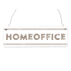 Interluxe Holzschild - Homeoffice Country - Türschild für das Büro Zuhause oder als Dekoration für die Arbeitsecke