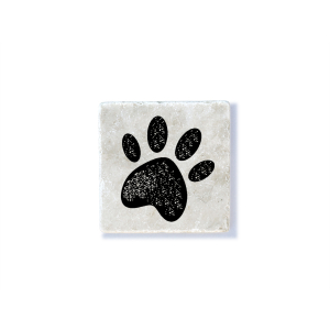 Interluxe Marmor Magnet - Hundepfote - Größe:...