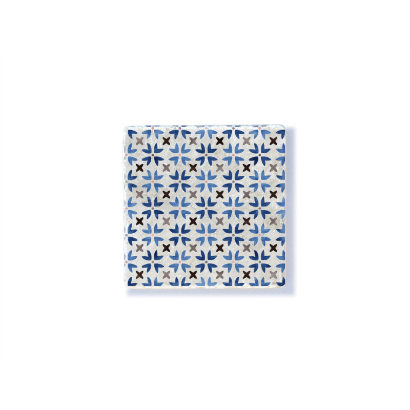 Interluxe Marmor Magnet - Marocco 10 - Größe: 50x50mm Dekomagnet im marokkanischen Stil, mediterran, exotisch, oriental