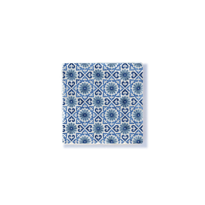 Interluxe Marmor Magnet - Marocco 12 - Größe: 50x50mm Dekomagnet im marokkanischen Stil, mediterran, exotisch, oriental