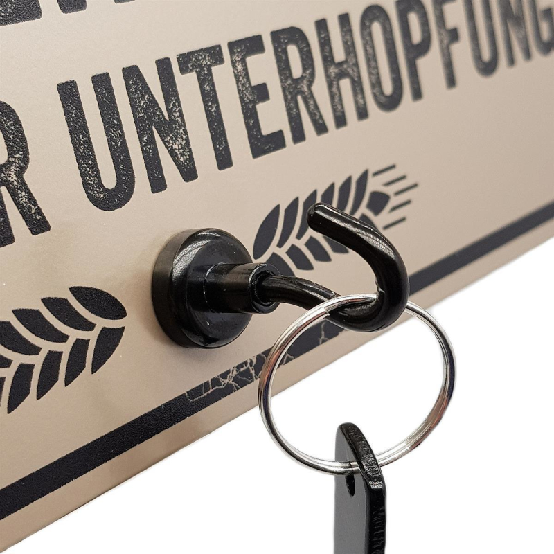 Metallschild Mit Flaschenöffner – 'Grillen Chillen Bierchen Killen', Wetterfest, 298x92 Mm, Made In Germany
