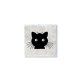 Interluxe Marmor Magnet - Katze - Größe: 50x50mm Kühlschrankmagnet mit Katzenmotiv