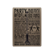 Schilderkönig Metallschild  mit Flaschenöffner 300x220mm - Partyregeln - lustiges Schild für Party, Feier, Fest, JGA, Partykeller, Partyzelt