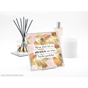 Interluxe Duftsachet - Mein Ziel ist es glücklich zu sein - Dufttütchen mit limitierter Duftnote FLEUR BLANCHE Duftsäckchen Raumduft oder Duftgeschenk