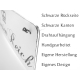 Interluxe Holzschild - Balkongo - Hängeschild als Dekoschild für Balkon Urlaub Zuhause Mid Century