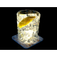 Interluxe LED Untersetzer - Pampasgras (C) - leuchtender Glasuntersetzer für Cocktails, Longdrinks als Tischdeko