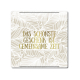Interluxe Metallschild 20x20cm - Das schönste Geschenk ist gemeinsame Zeit - Schild mit schönem Zitat für Familie und Freunde