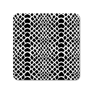 LED Untersetzer - Animal Print Schwarz Weiß D - leuchtender Untersetzer als Tischdeko, Bardeko für Getränke und Cocktails