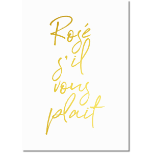 Interluxe Poster - Rose sil vous plait - Goldprint...