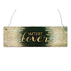 Interluxe Holzschild - Nature Lover - schönes Schild als Geschenk für Freunde und Familie, Dekoschild für Zuhause