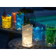 Interluxe LED Untersetzer 4er Set - MARMOR - vier Untersetzer für Gläser, Cocktails & Getränke