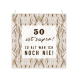 Interluxe Holzschild XL - 50 ist super - humorvolles Schild als Geschenk für Freunde, Bekannte, Familie zum Geburtstag