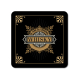 Interluxe LED Untersetzer - Black Whisky D - leuchtender Untersetzer für Whiskygläser als Bardeko oder Geschenk für Whiskytrinker