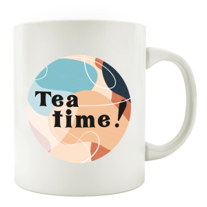 TASSE Kaffeebecher - Tea Time neu - Lieblingstasse Geschenk für Freunde, Freundinnen, Teeliebhaber