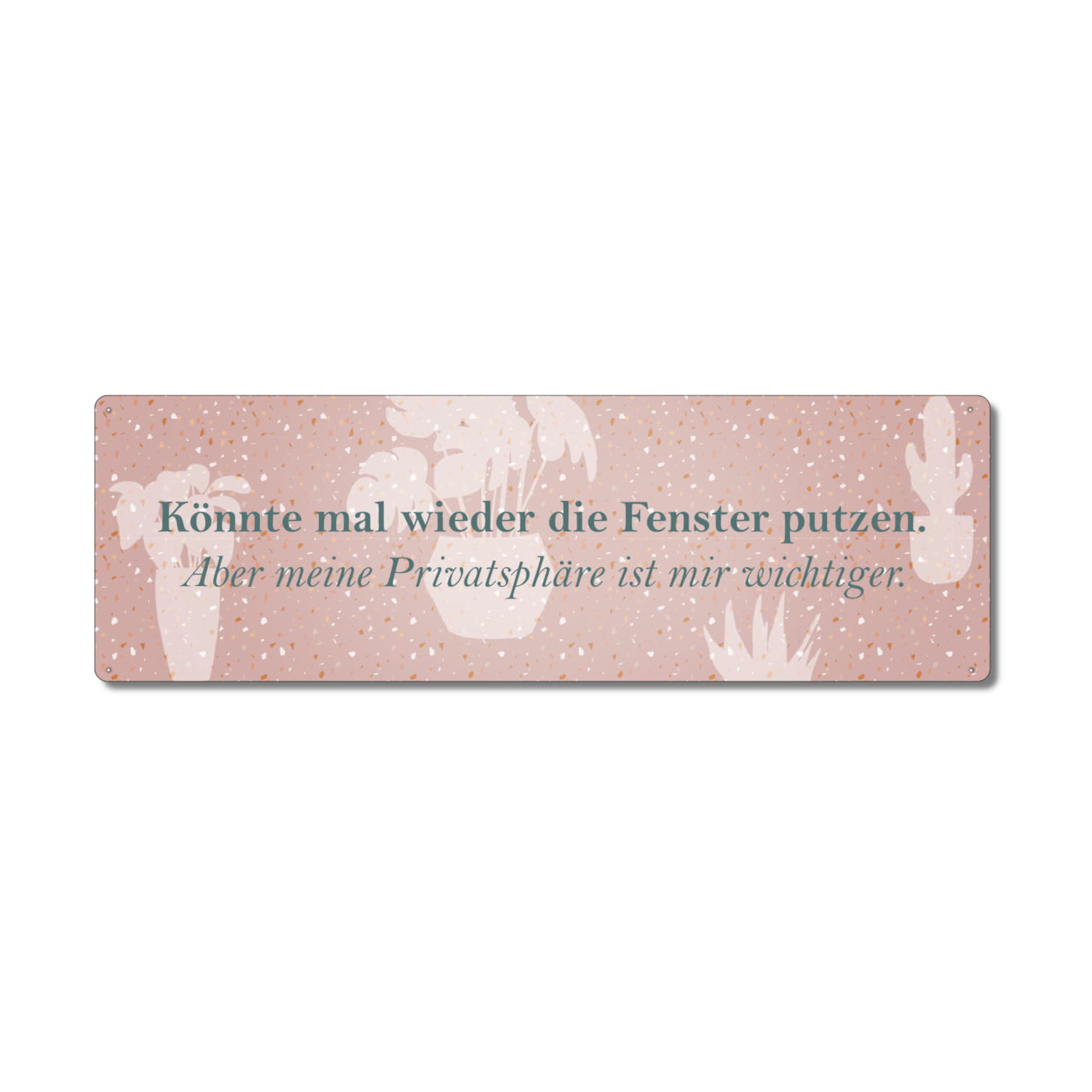 Interluxe Metallschild - Könnte mal wieder die Fenster putzen - humorvolles Geschenk für Freunde, Nachbarn, Haushalt