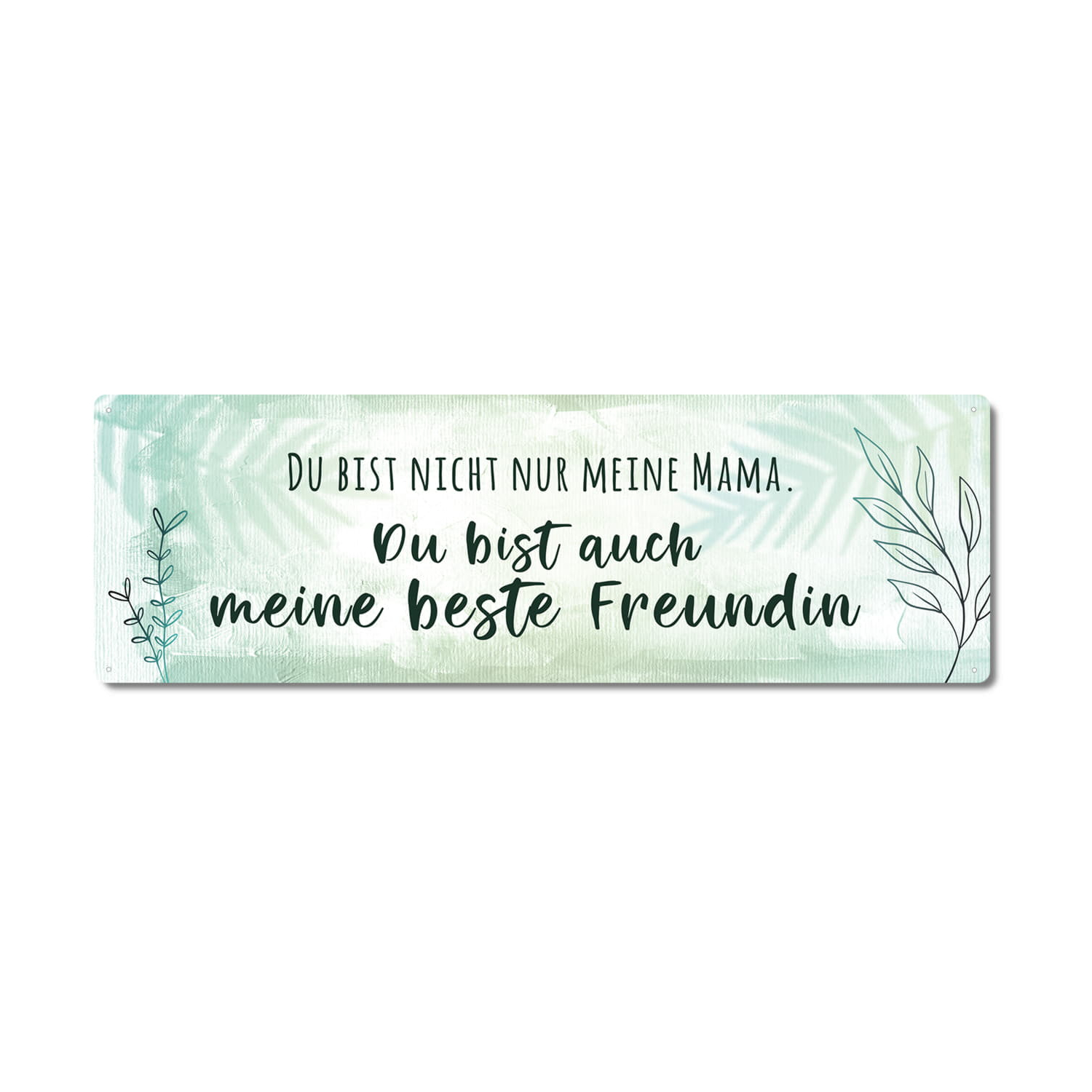 Interluxe Metallschild - Du bist nicht nur meine Mama - tolle Geschenkidee zum Muttertag