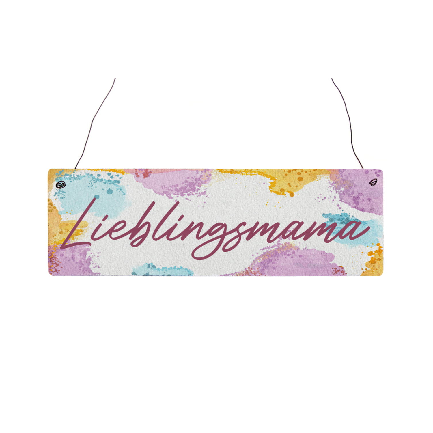 Interluxe Holzschild - Lieblingsmama bunt - tolle Geschenkidee zum Muttertag