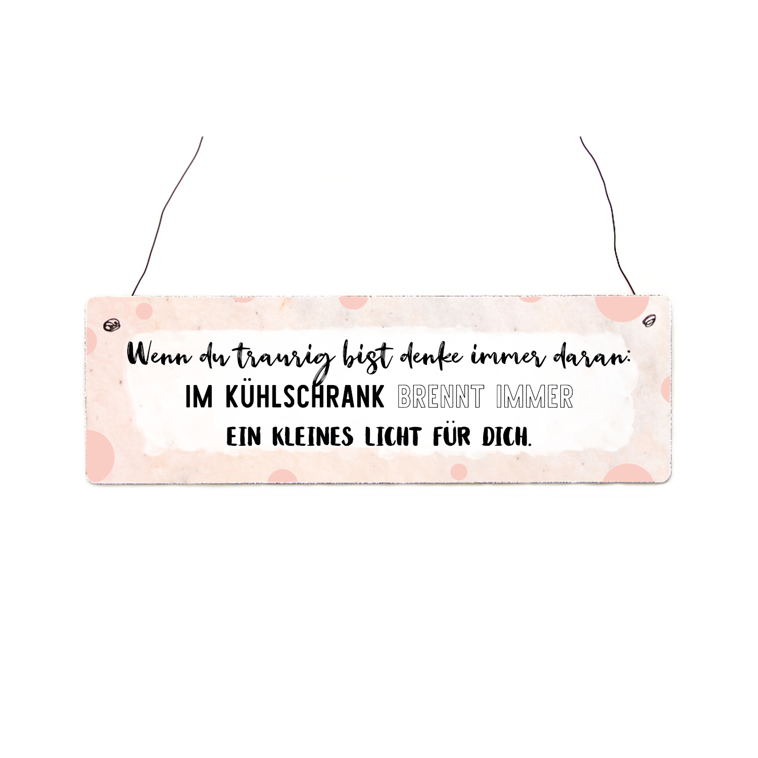 Interluxe Holzschild - Wenn du traurig bist denke immer daran - tolle Geschenkidee zum Muttertag