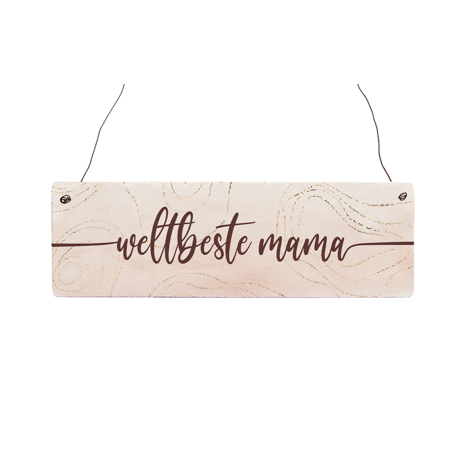 Interluxe Holzschild - Weltbeste Mama - tolle Geschenkidee zum Muttertag