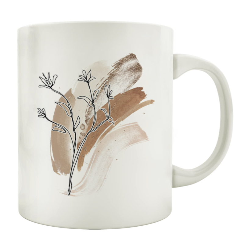 TASSE Kaffeebecher - Abstract Botanical A - Lieblingstasse, Geschenk für Naturliebhaber, Freunde, Freundinnen, Bekannte