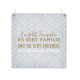 Interluxe Holzschild XL - Es gibt Freunde, es gibt Familie - Geschenk für gute Freunde, Familie,  beste Freunde, Herzensmensch