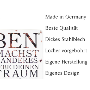 Interluxe Metallschild - Frauen können das Wort AHA...