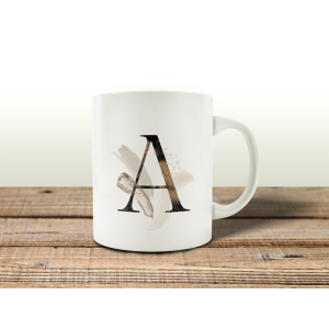 TASSE Kaffeebecher - Abstract A - Z - Lieblingstasse, Geschenk für Familie, Freunde, Bekannte, Anfangsbuchstabe