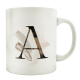 TASSE Kaffeebecher - Abstract A - Z - Lieblingstasse, Geschenk für Familie, Freunde, Bekannte, Anfangsbuchstabe