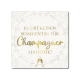 Interluxe Metallschild 20x20cm - Es gibt keinen besseren Tag für Champagner - Geschenk, Lustiges Schild