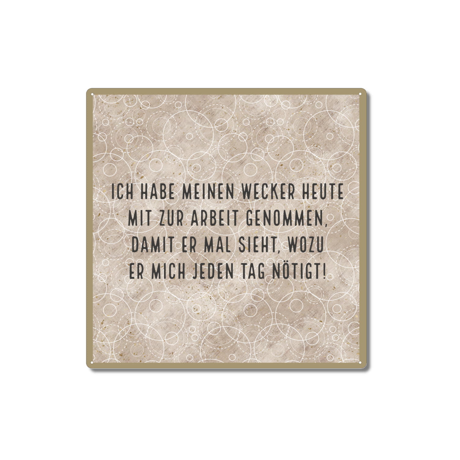 Metallschild 'Wenn Mich Einer Sucht...' – 20x20 Cm, Wetterfest, Stahl, Garten-Deko