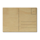 INTERLUXE LUXECARDS Postkarte aus Holz - Hände Lineart - Modern, Minimalisim, Mid Century, Geschenk für Freunde, Familie, Abschied, Trauer